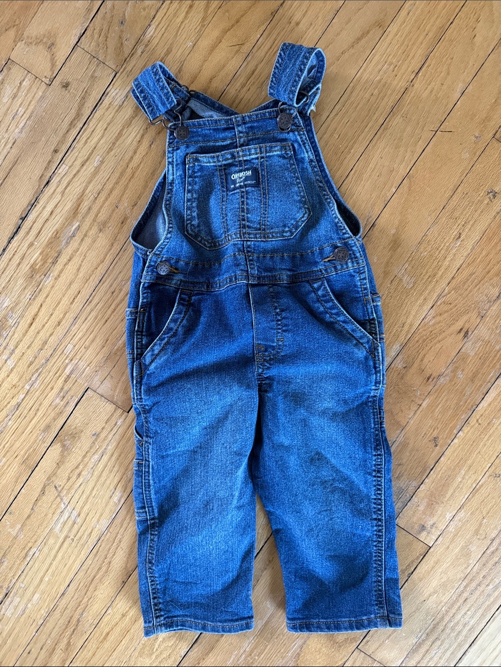 OshKosh B'gosh Dark Blue Denim Kids Overalls